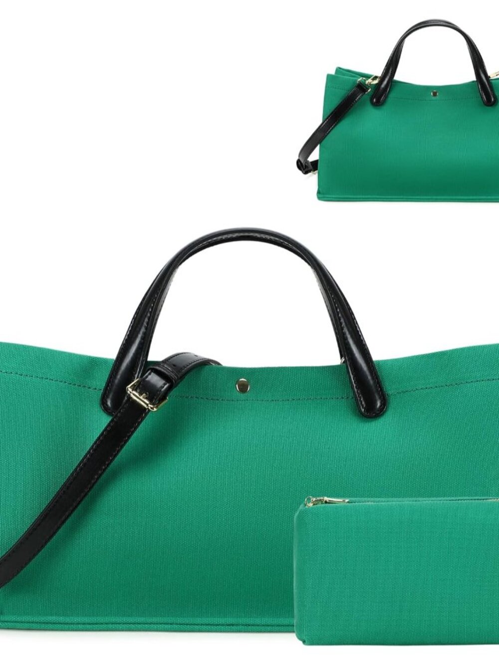 Large Tote Bag for Women - Canvas Work Bags Crossbody Handbags Shoulder Top Hand